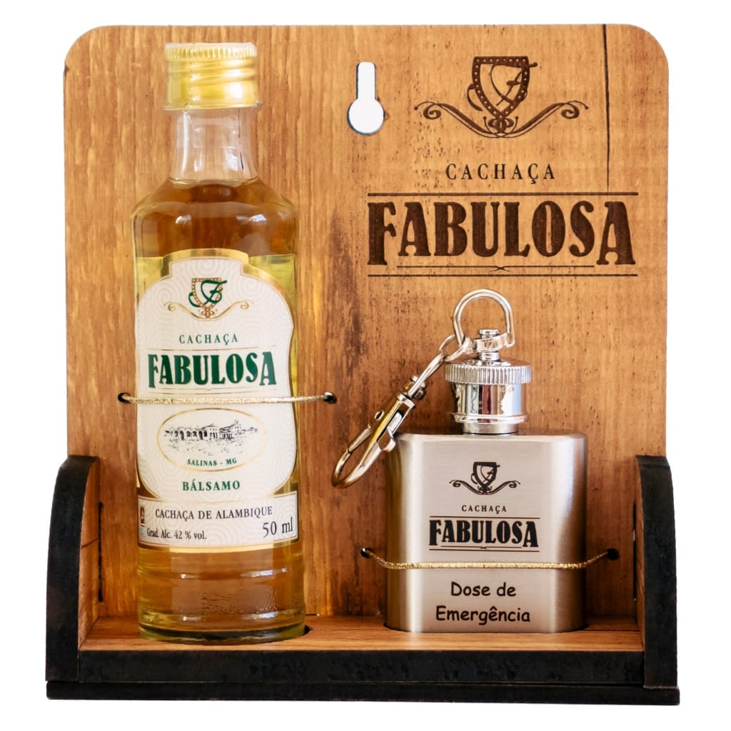F2D77302476E41Cdf599761583679D97 Estojo Cachaça Fabulosa 50 Ml